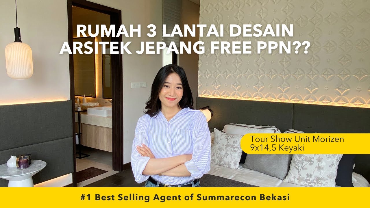 Wajib Tonton! FREE PPN! Rumah 3 Lantai Cluster Premium, Morizen Summarecon Bekasi