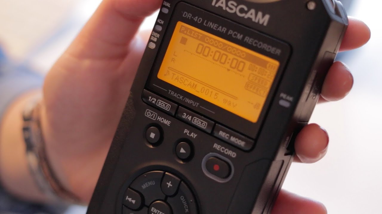 Как использовать Tascam DR-40 | Базовое руководство