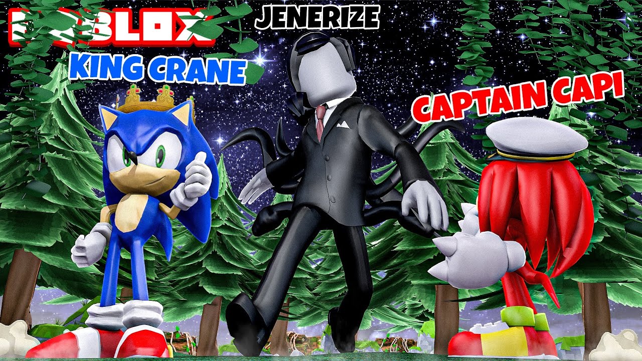 SONIC and KNUCKLES vs SLENDERMAN in ROBLOX