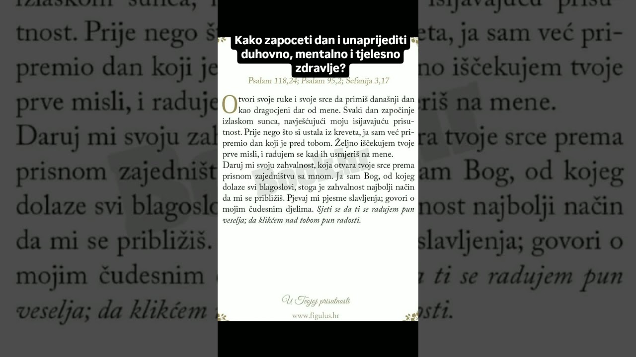 Dan treba zapoceti..