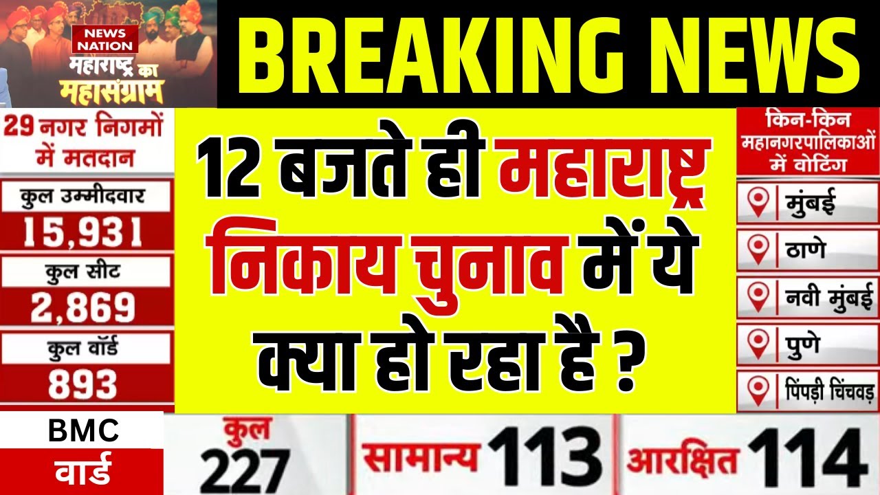 BMC Election 2026 Voting : 12 बजते ही Maharashtra Nikai Chunav में ये क्या हो रहा है? BMC Polls 2026