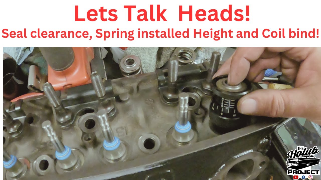Explained! Valve spring installed height, Valve seal clearance, Coil bind. (906 Vortec Heads)