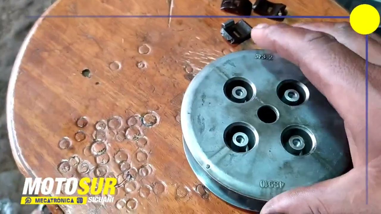 Como armar embrague centrífugo de Criptón Yamaha, proceso.