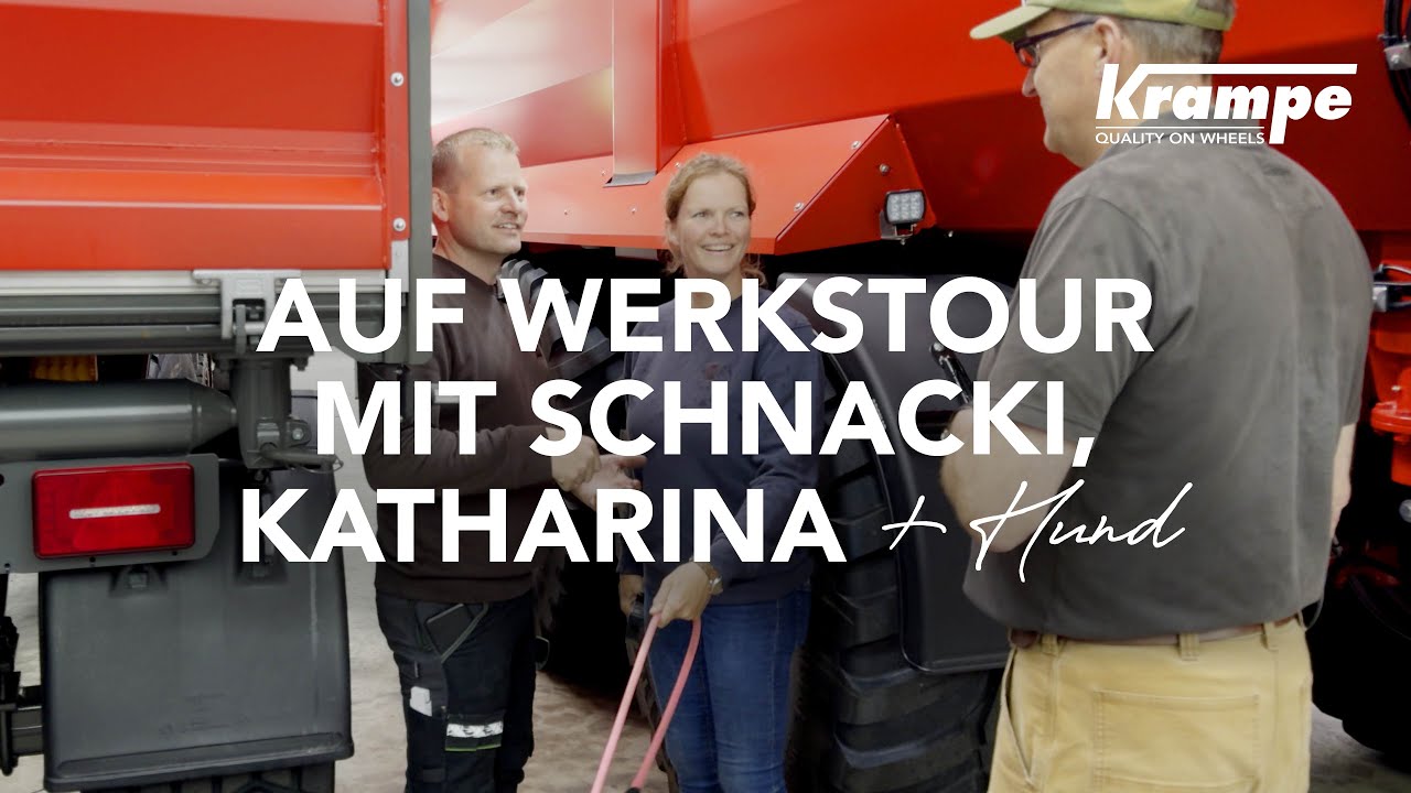 Werkstour mit Schnacki, Katharina und Hund