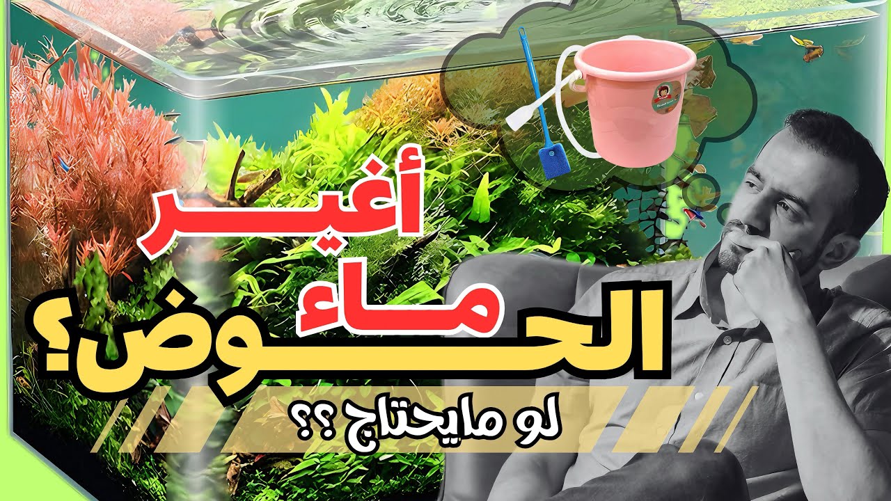 الطريقة الصحيحة لتغيير ماء الحوض