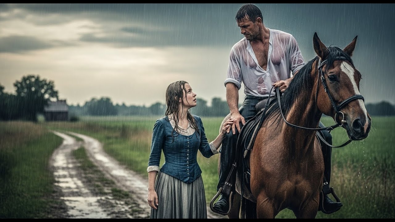 🌹 LA PIOGGIA LA PORTÒ ALLA FATTORIA SBAGLIATA — MA IL CONTADINO VEDOVO LE DIEDE RAGIONI PER NON...