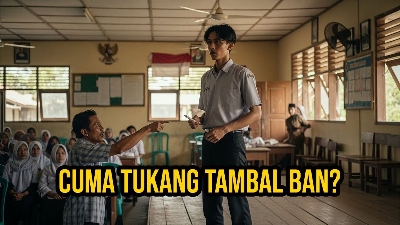 Tukang Tambal Ban Ini Diremehkan, Tapi Satu Kejadian di Sekolah Bikin Semua Orang Terdiam