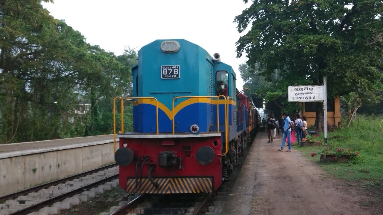 Full Train Journey On Bangadeniya Express Train With Class M8A 878 Locomotive From Lunuwila - Ragama