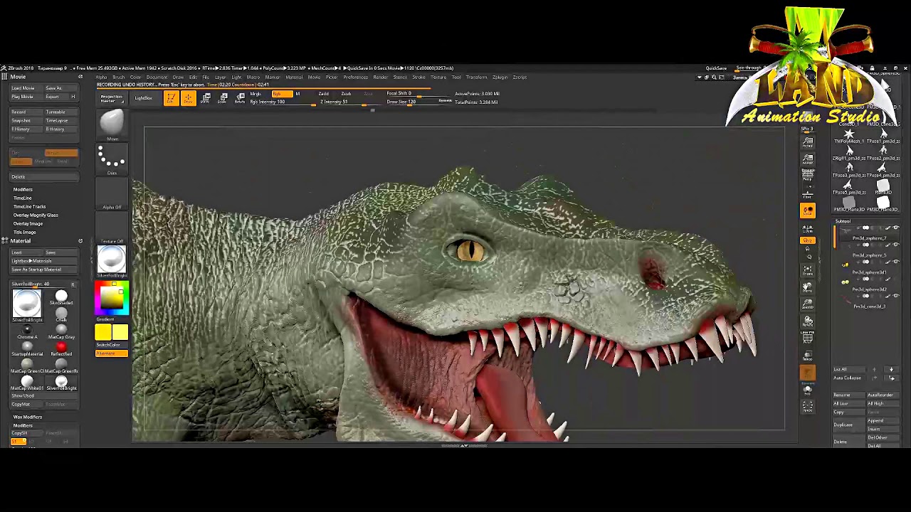 Работа ученика анимационной студии 