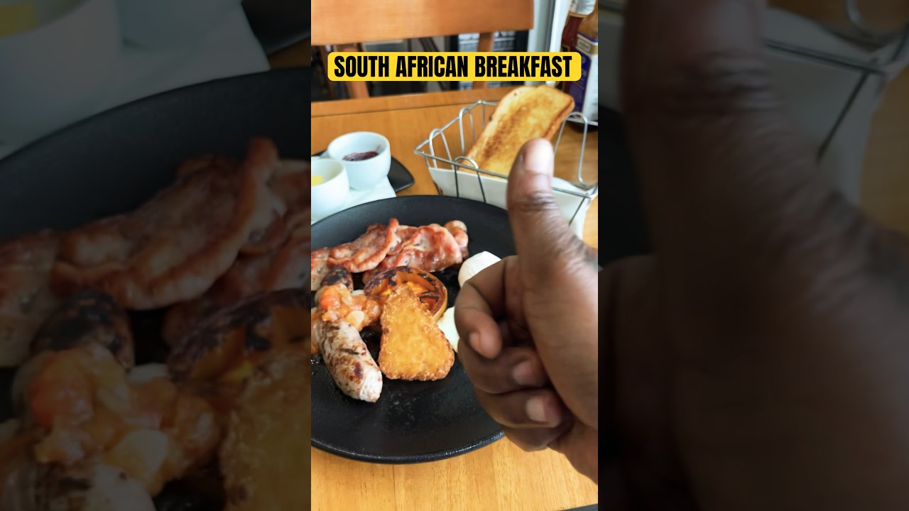 A traditional South African breakfast #youtubeshorts #food #southafrica #viral