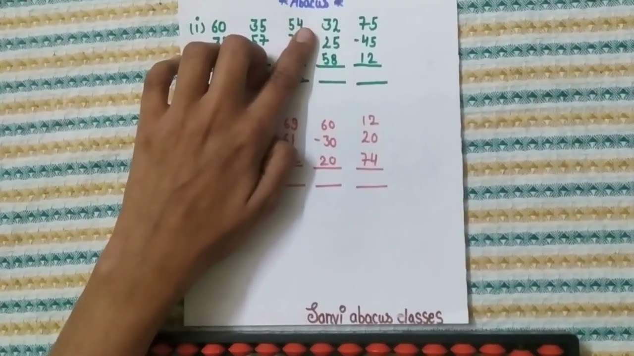 Double-Digit Sums on the Abacus