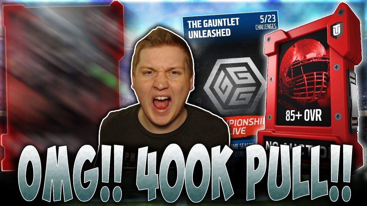 BEST PACK EVER! 400K PULL!! | INSANE GAUNTLET UNLEASHED ELITE PULL! | MUT 18 PACK OPENING