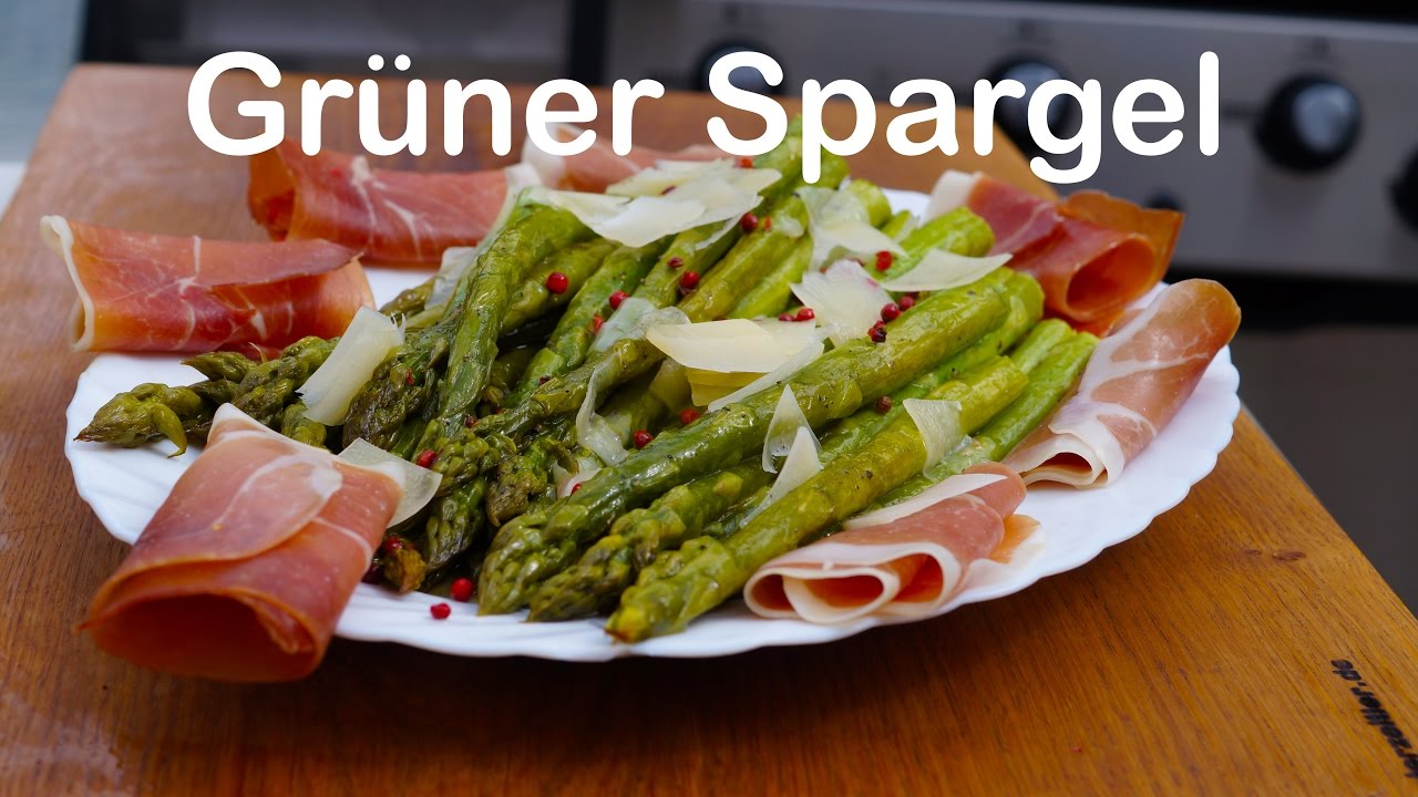Grüner Spargel vom Grill