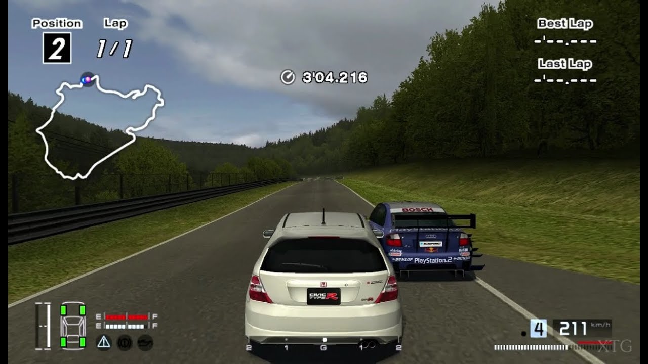 [#991] Gran Turismo 4 - Honda CIVIC TYPE R (EP) '04 PS2 Gameplay HD
