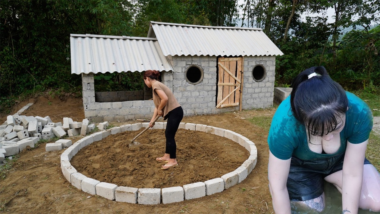 Build a new house with homemade bricks Ep15