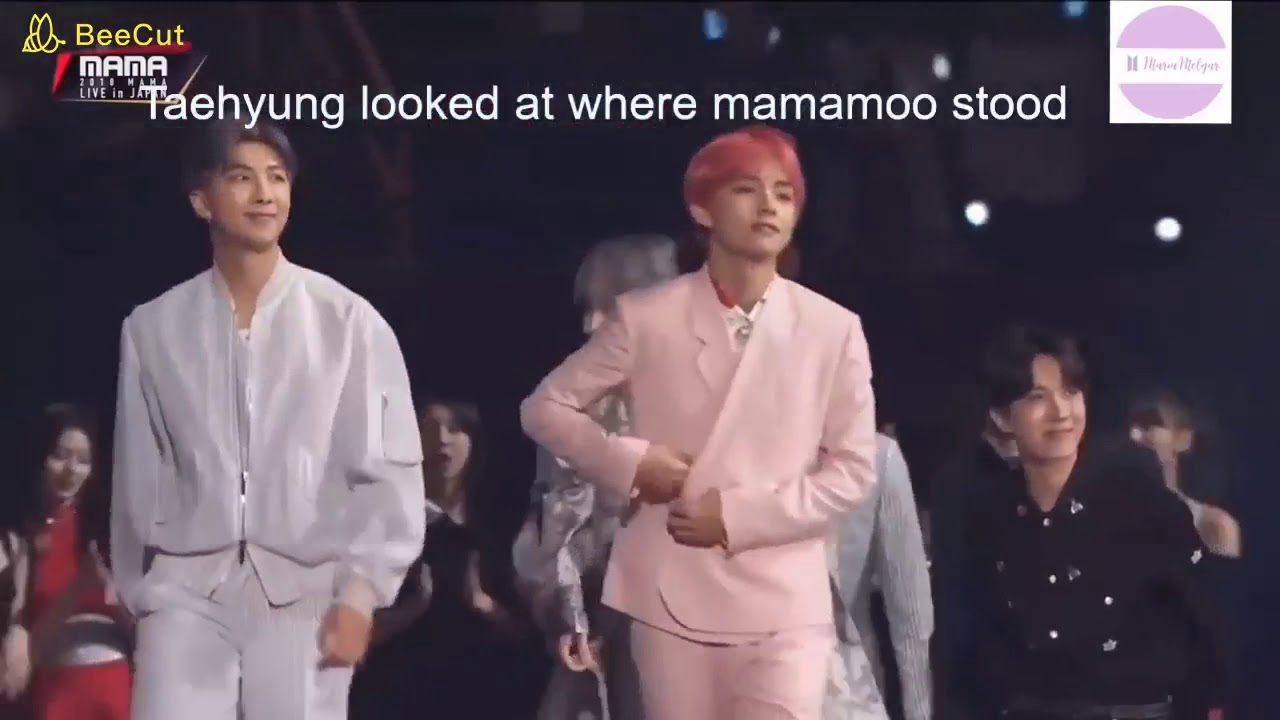 2018 mama in Japan MAMAMOO and BTS interactions