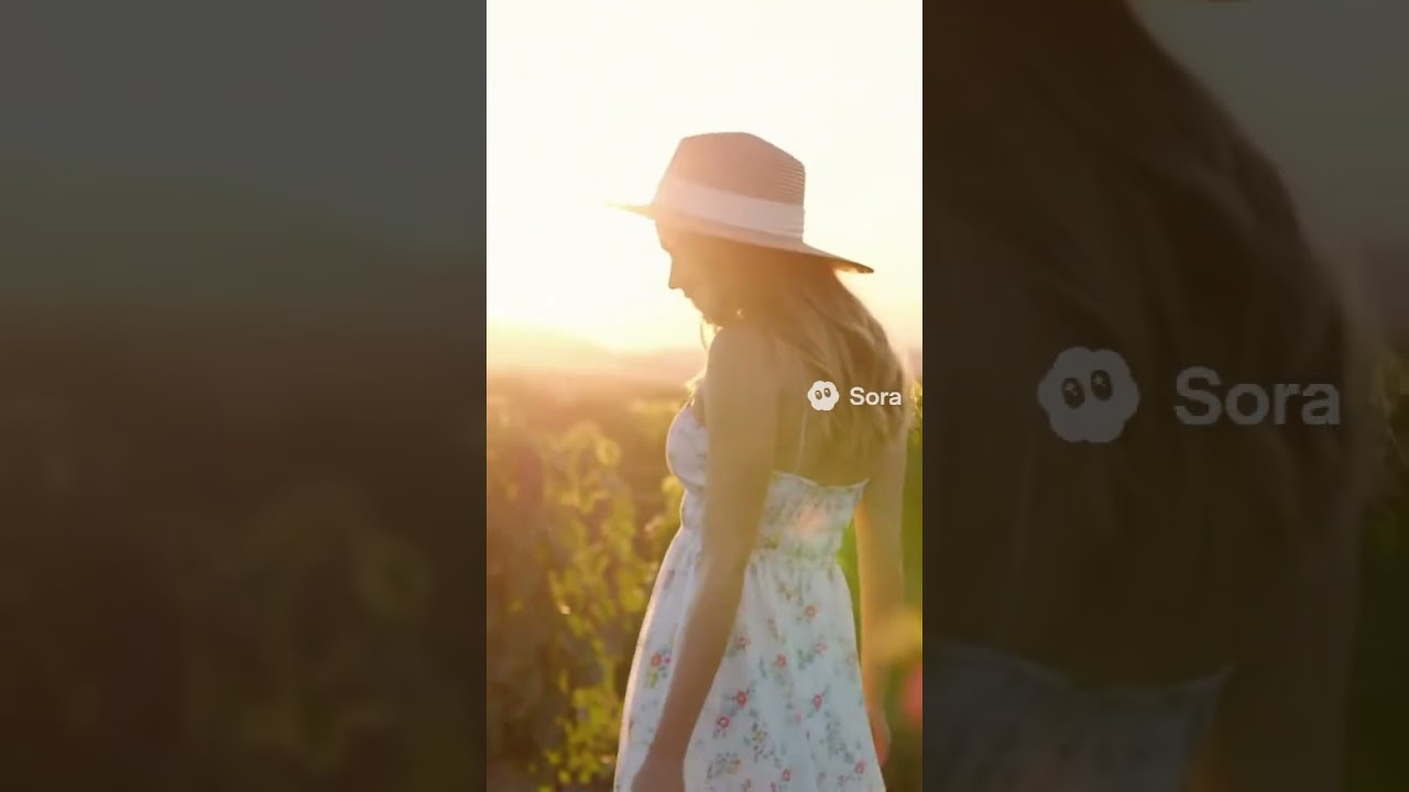 Golden Hour in Tuscany | Cinematic Vineyard Walk | Sora2 AI  #sora2#tuscany #italy #italytravel