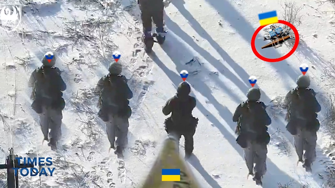 Украинский FPV-дрон преследует российские подразделения по линии фронта
