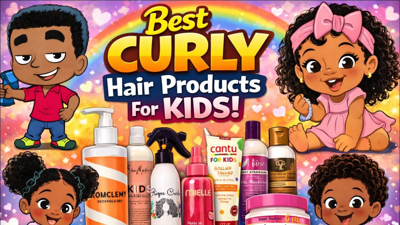 Best CURLY Hair Products For KIDS | Natural Hair #afro
