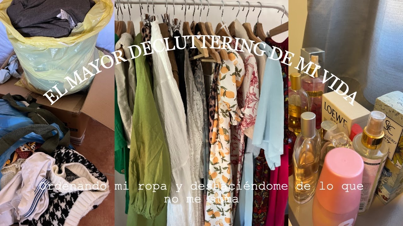 El mayor decluttering de mi vida || Ordenando mi ropa y armarios
