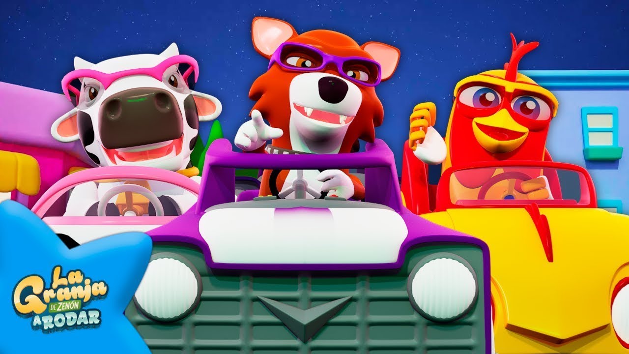 Paseando en auto 🚙 LA GRANJA DE ZEN&Oacute;N A RODAR 🚗 Canciones Infantiles | El Reino Infantil