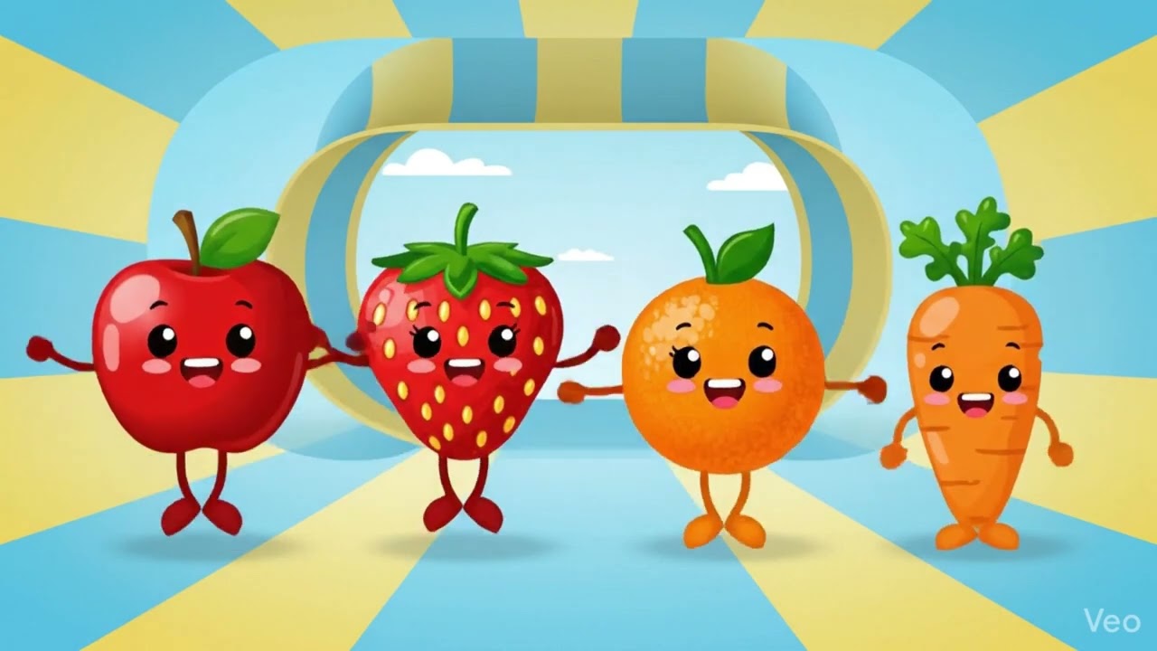🍓 Fruit Friends Dance Song – A Fun Learning Song for Kids! #baby #kidssong #dance #fruit