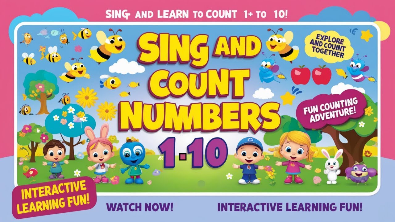 Counting  1-10 | Explore and Count Together | Learn To Count | Learning English | Educational