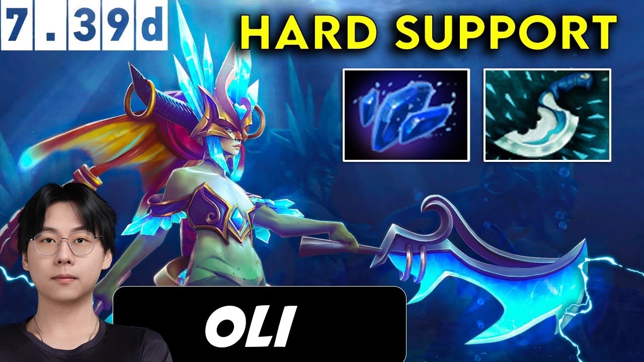 Oli Naga Siren Hard Support - Dota 2 Patch 7.39d Pro Player Gameplay