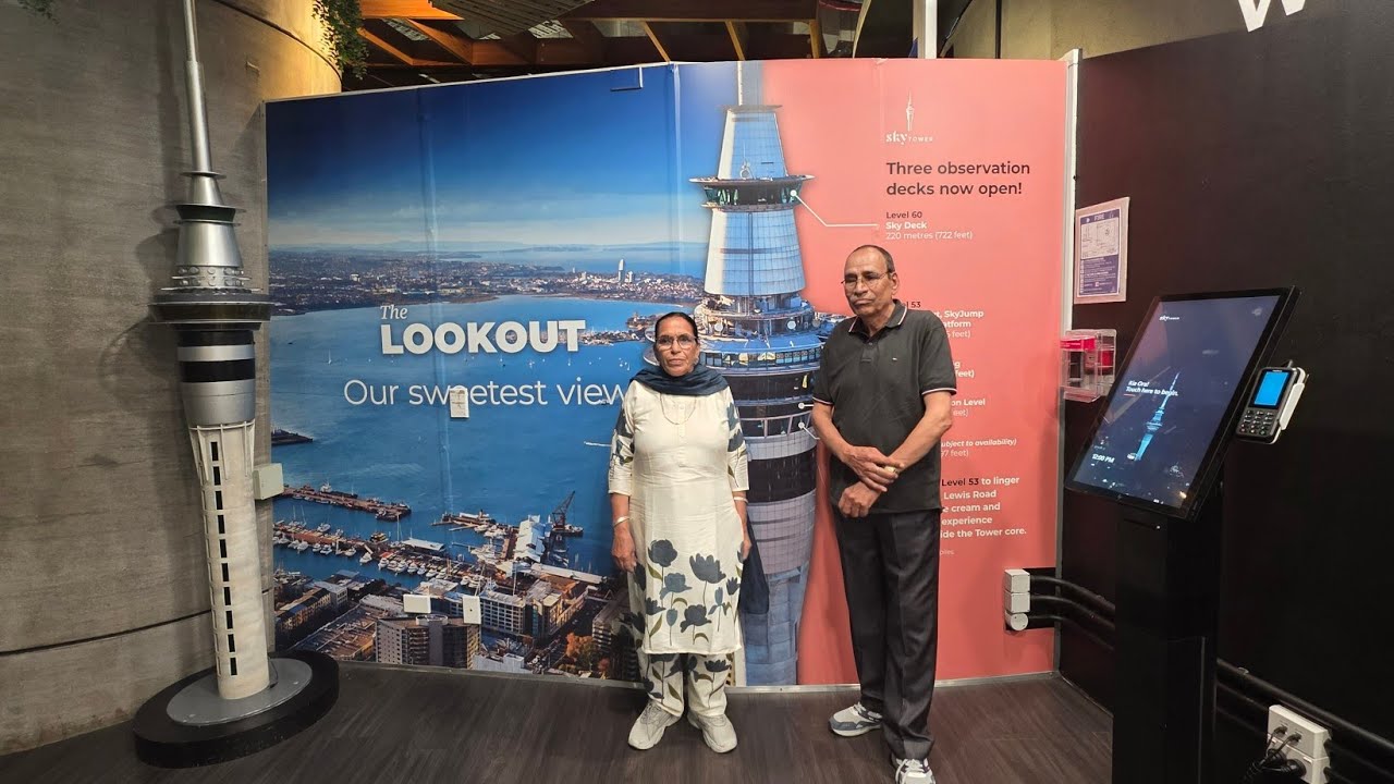Visited Skytower with parents 