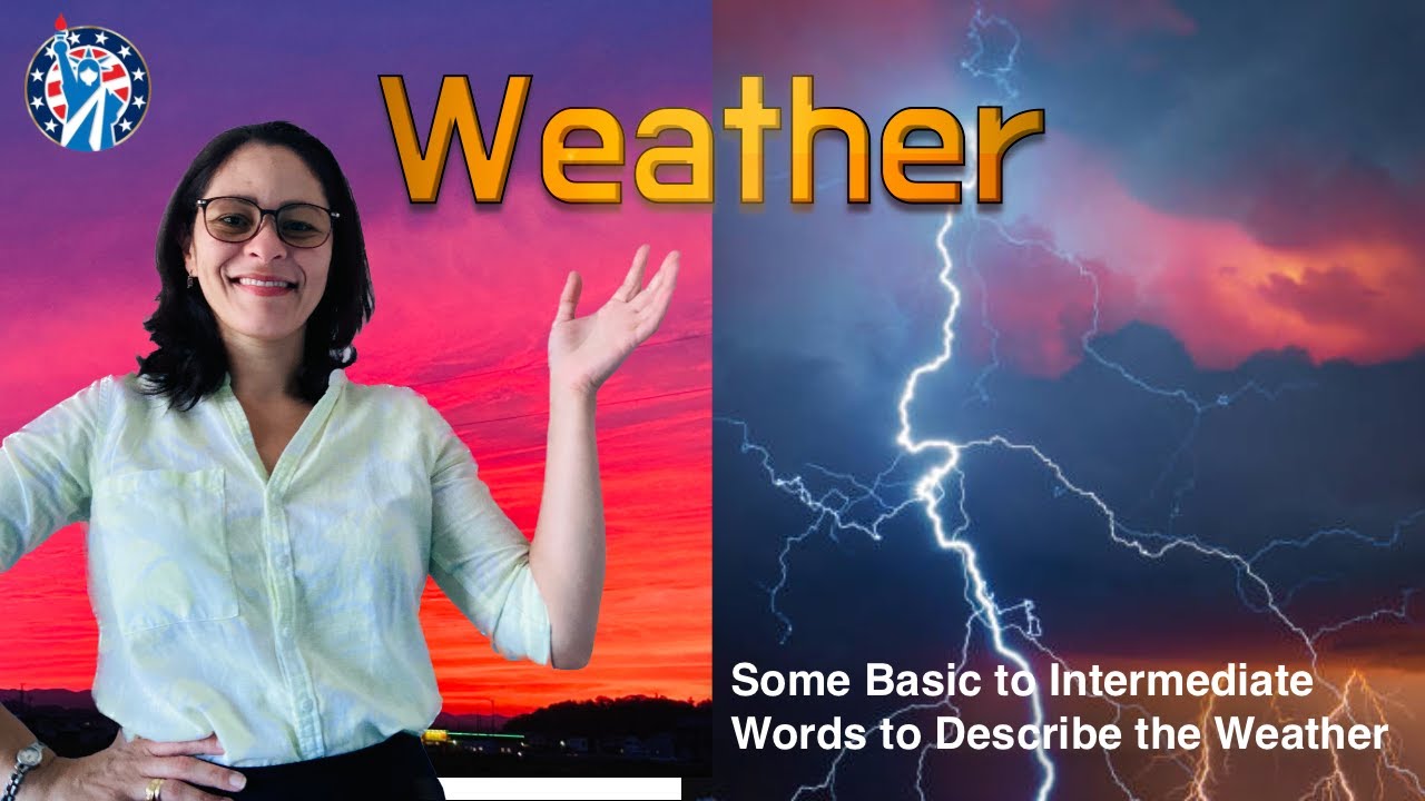 English Words to Describe the Weather! #englishonline #englishspeaking #inglesfluente