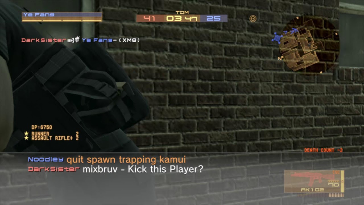 MGO2: farming DP