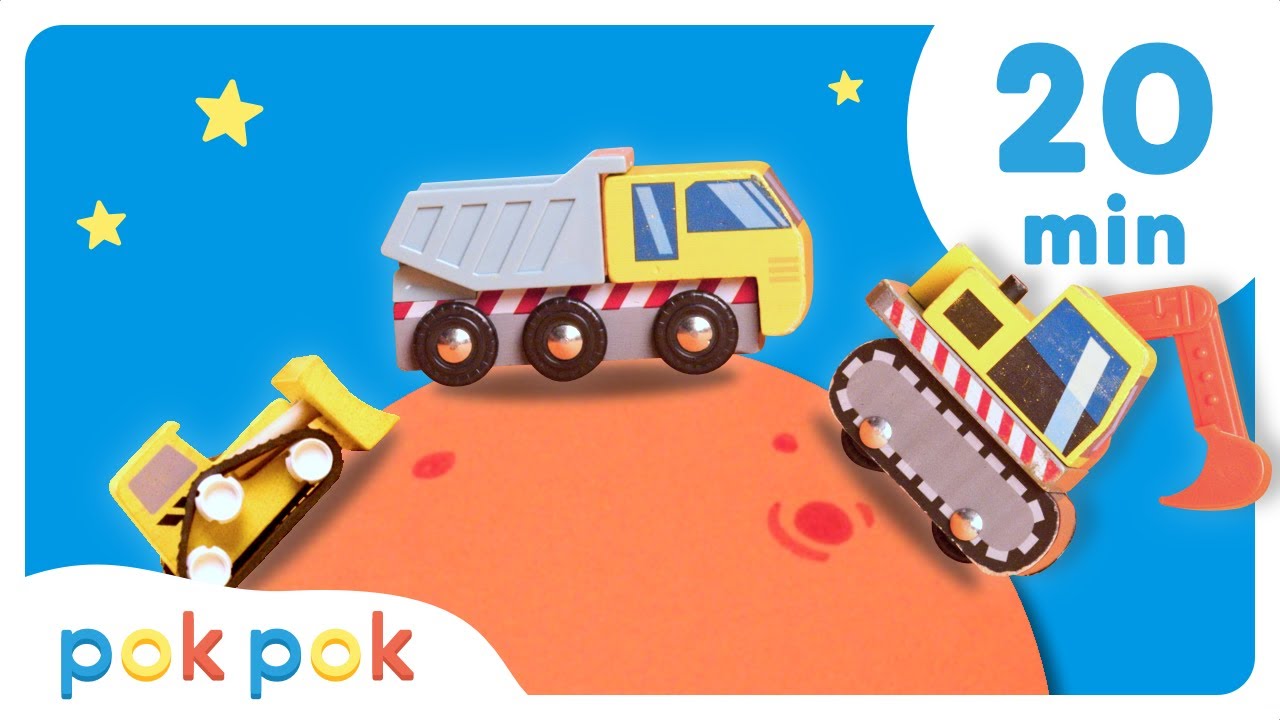 Counting Cars, Building Castles & More! 🚗 🏰 | Calm Toddler Learning | Pok Pok
