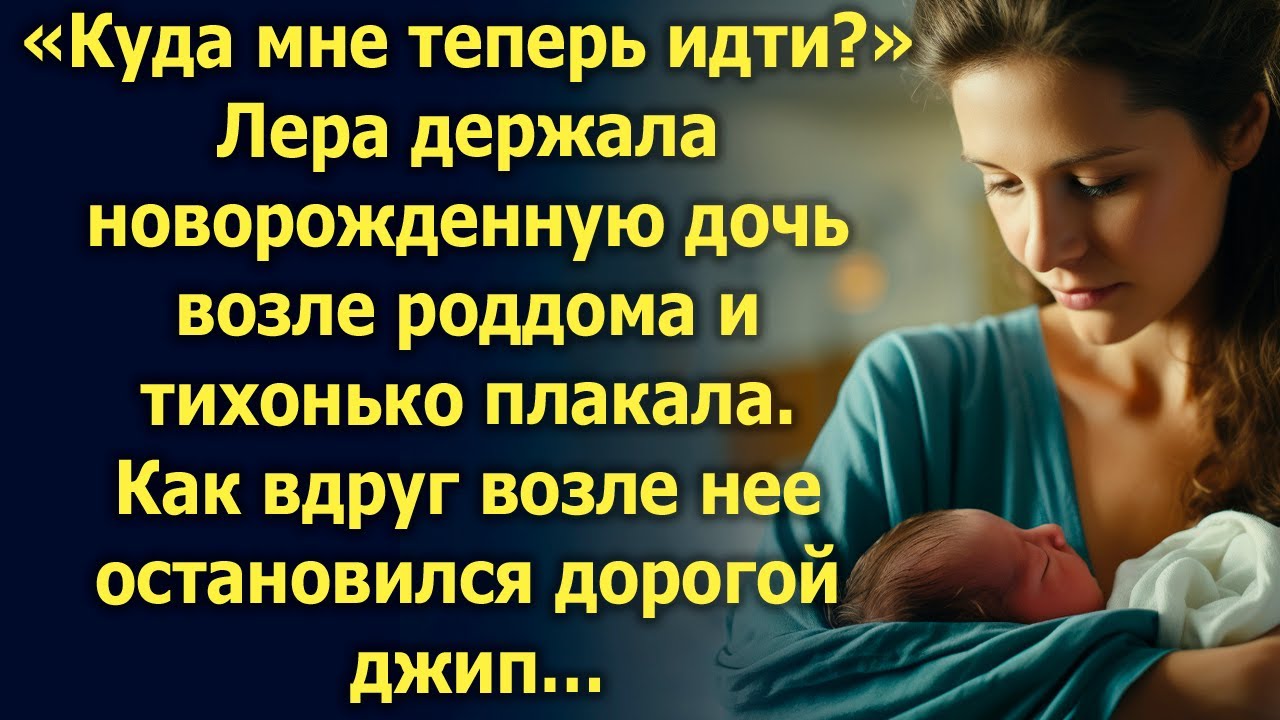 Лера держала новорожденную дочь возле роддома и тихонько плакала. Как вдруг возле нее остановился