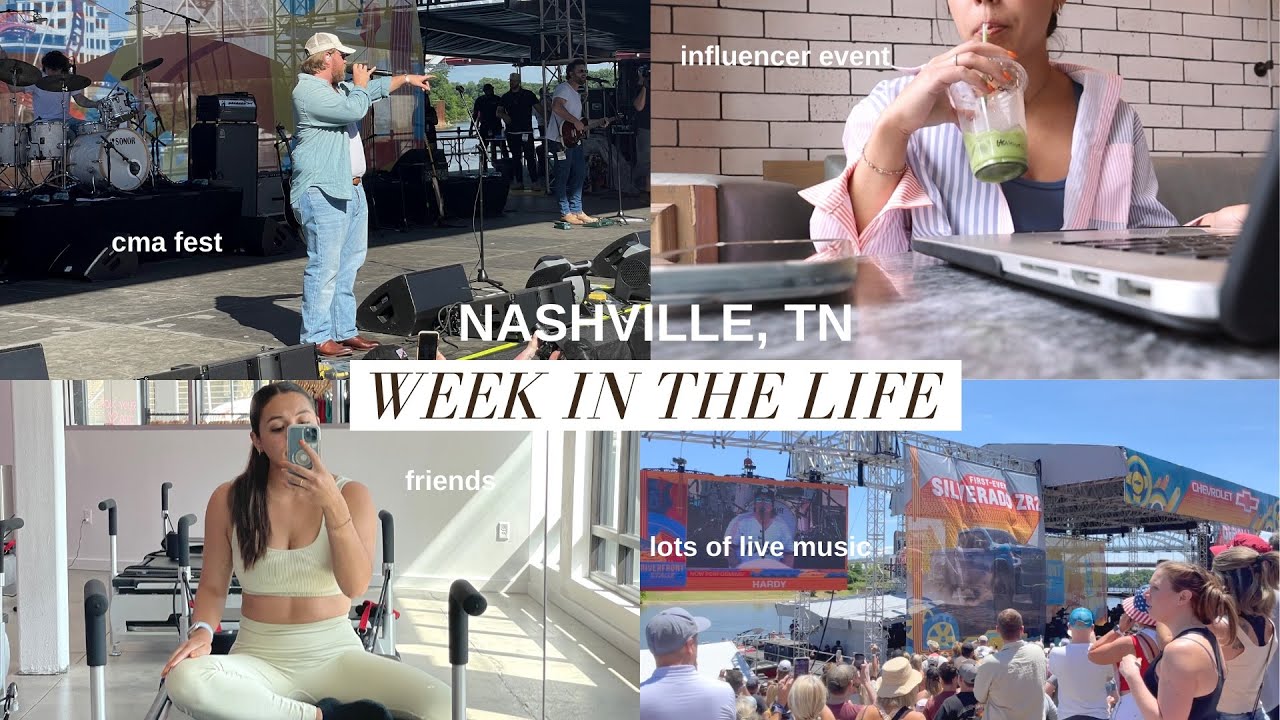 WEEK IN MY LIFE | CMA fest, influencer event, trying pilates, Nashville things