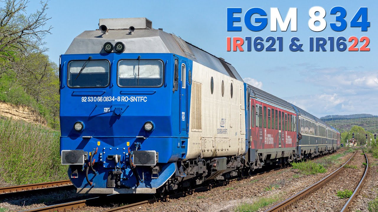 [4K] ⭐ EGM 834 la trenurile IR1621 & IR1622
