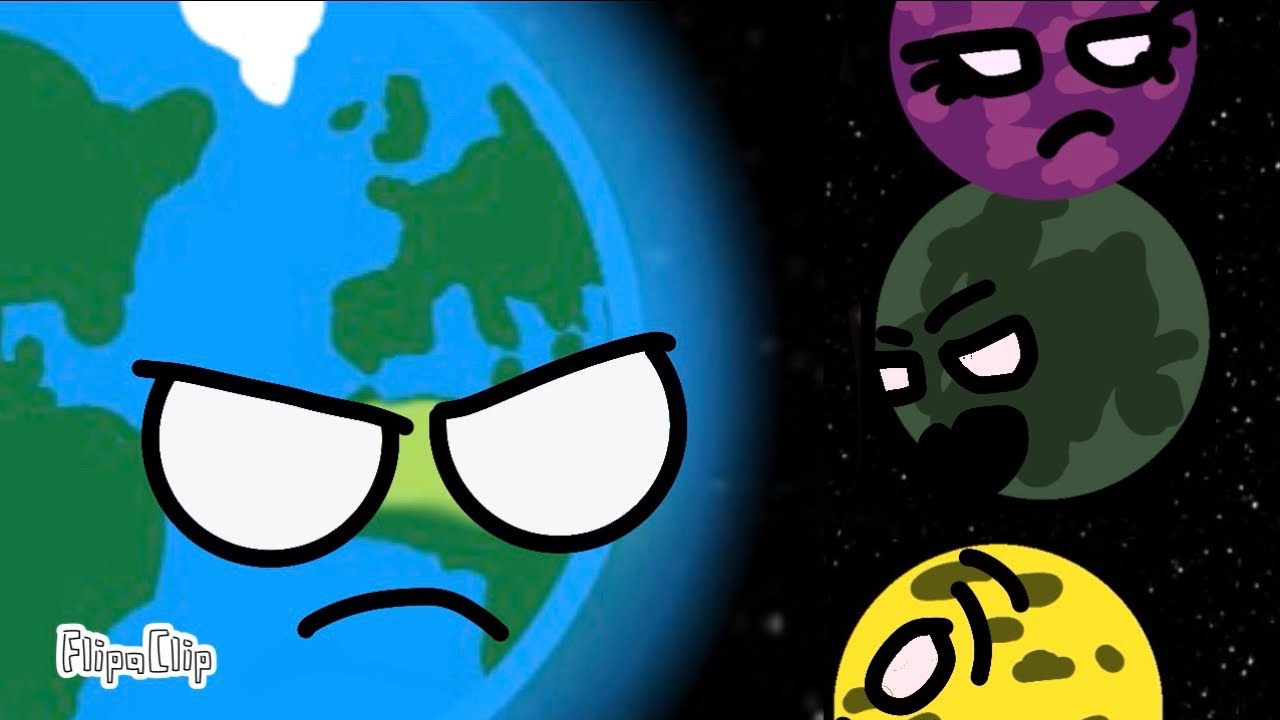 War between moons and planets~ planetballs animation 