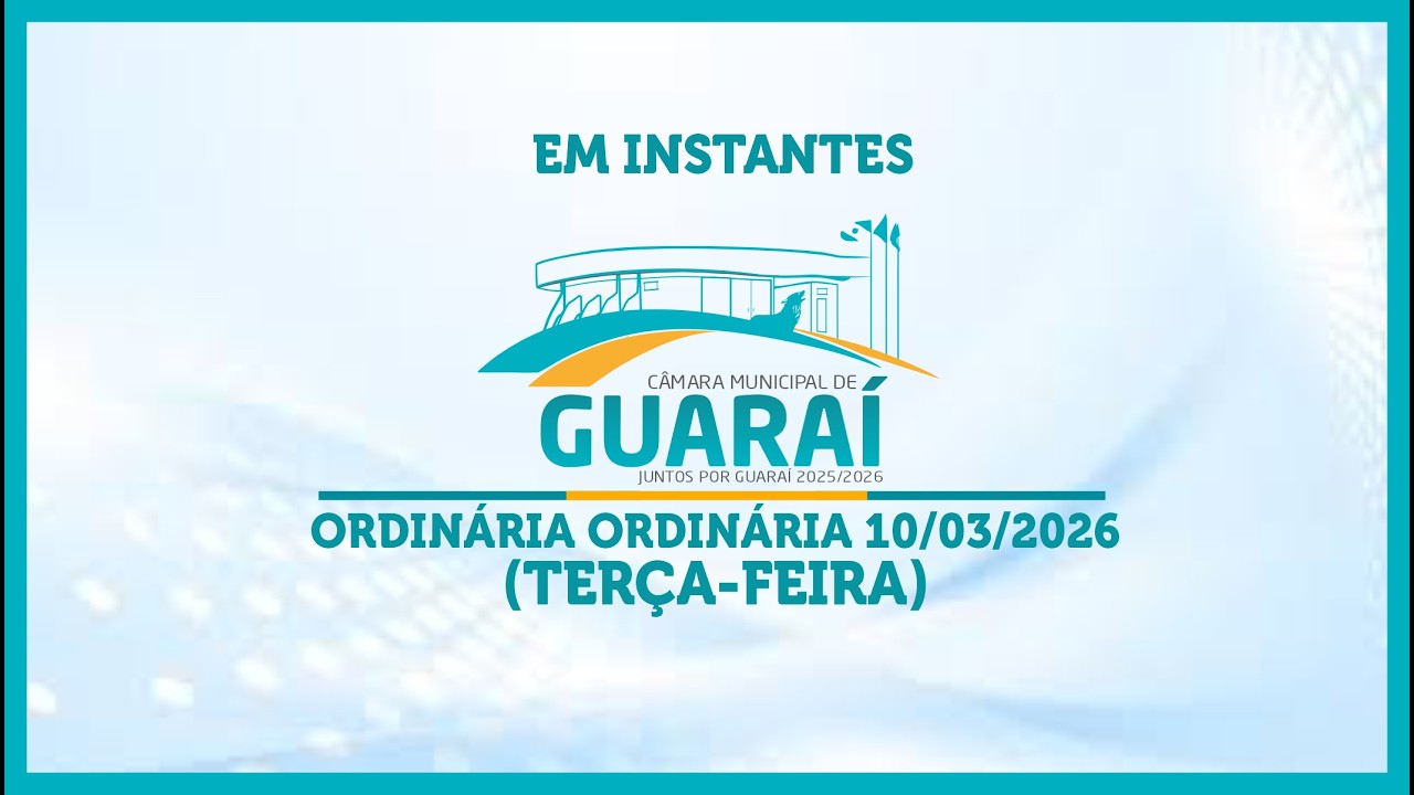 SESSÃO ORDINÁRIA 17/03/2026 (TERÇA-FEIRA)