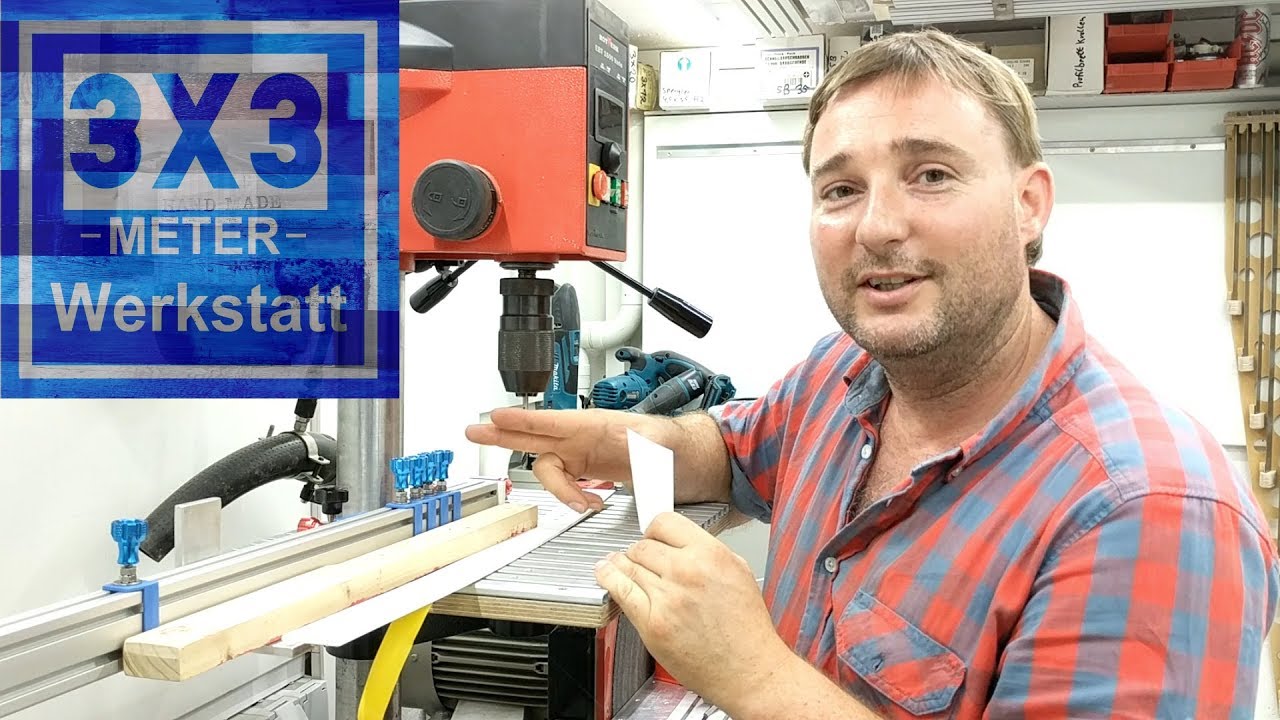 2/2 ZWEI ACHSEN Bohranschlag, für jeden Bohrtisch, jede Bohrmaschine!