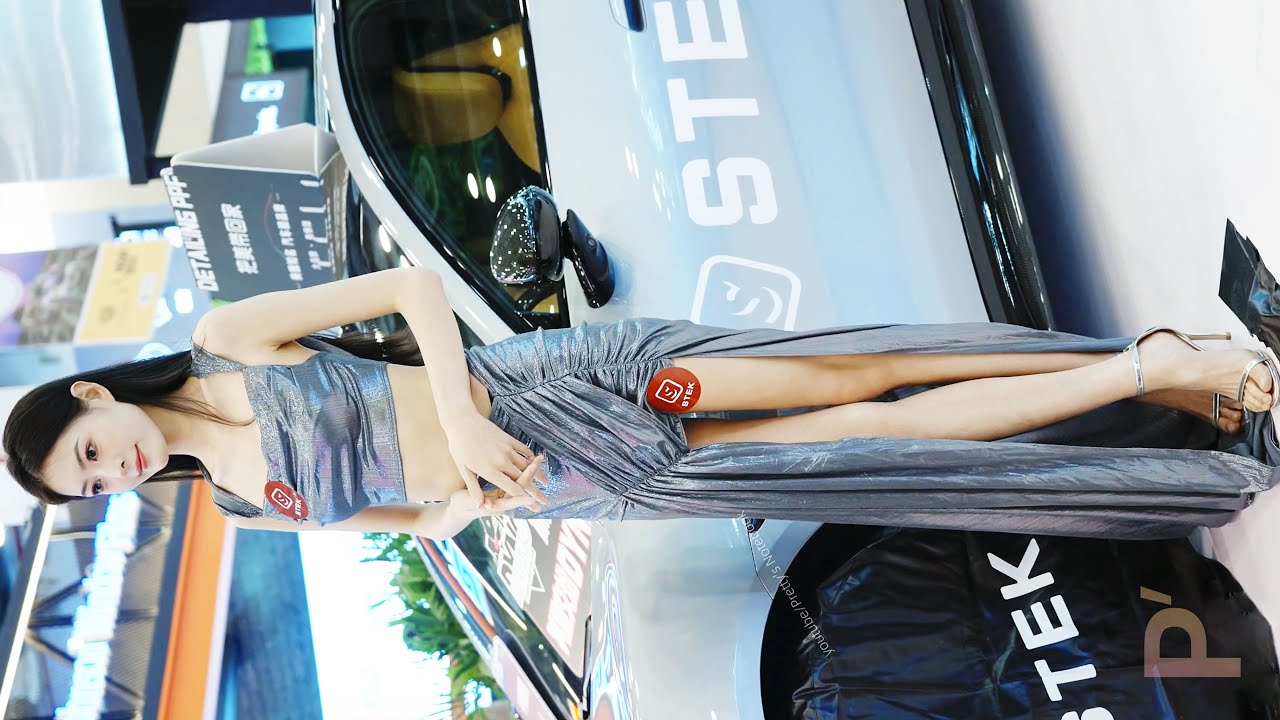 4K 2025蘇州GTshow改裝車展 網紅車模 #婷婷 156 | #automobile #beautyleg #racingmodel #레이싱모델 #sexy #heels