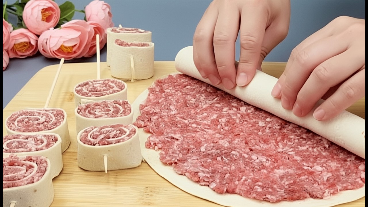 БЕРУ ОБЫЧНЫЙ ФАРШ И ЛАВАШ, а ПОЛУЧАЕТСЯ ТАКАЯ ВКУСНЯТИНА.ОЧЕНЬ ВКУСНЫЙ ОБЕД ИЛИ УЖИН!🔝