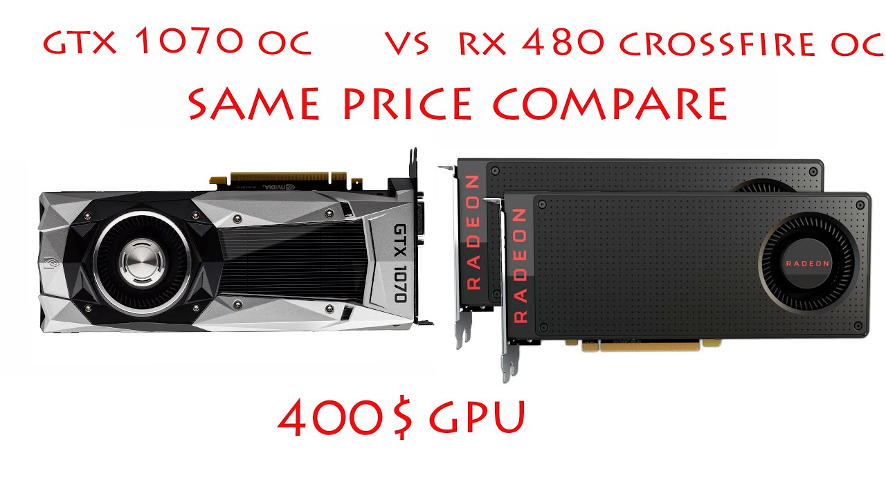 amd rx 480 gaming test CROSS FIRE OC VS GTX 1070 OC witcher 3 1080P MAX SETTINGS