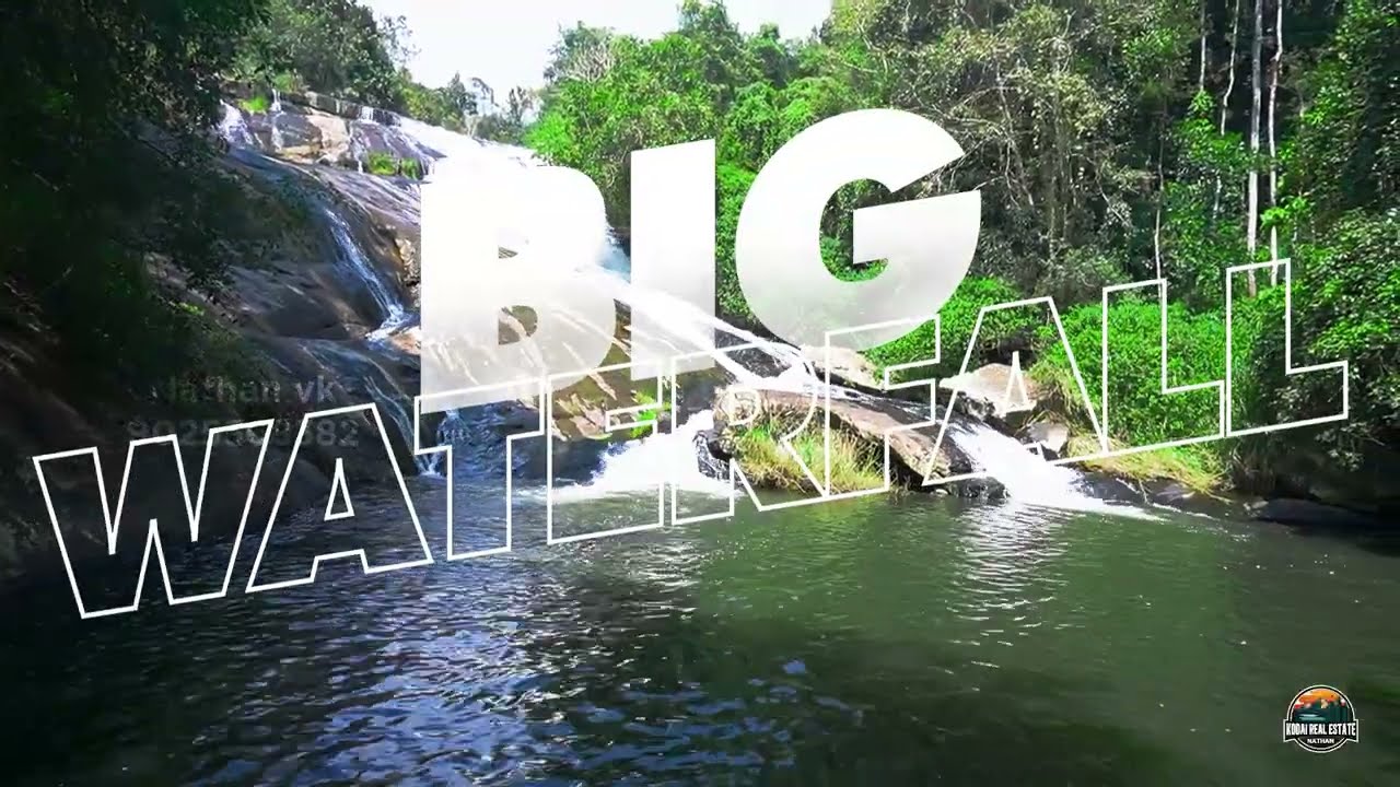Very large waterfall with coffee pepper estate sale in kodaikanal | 170 Acres