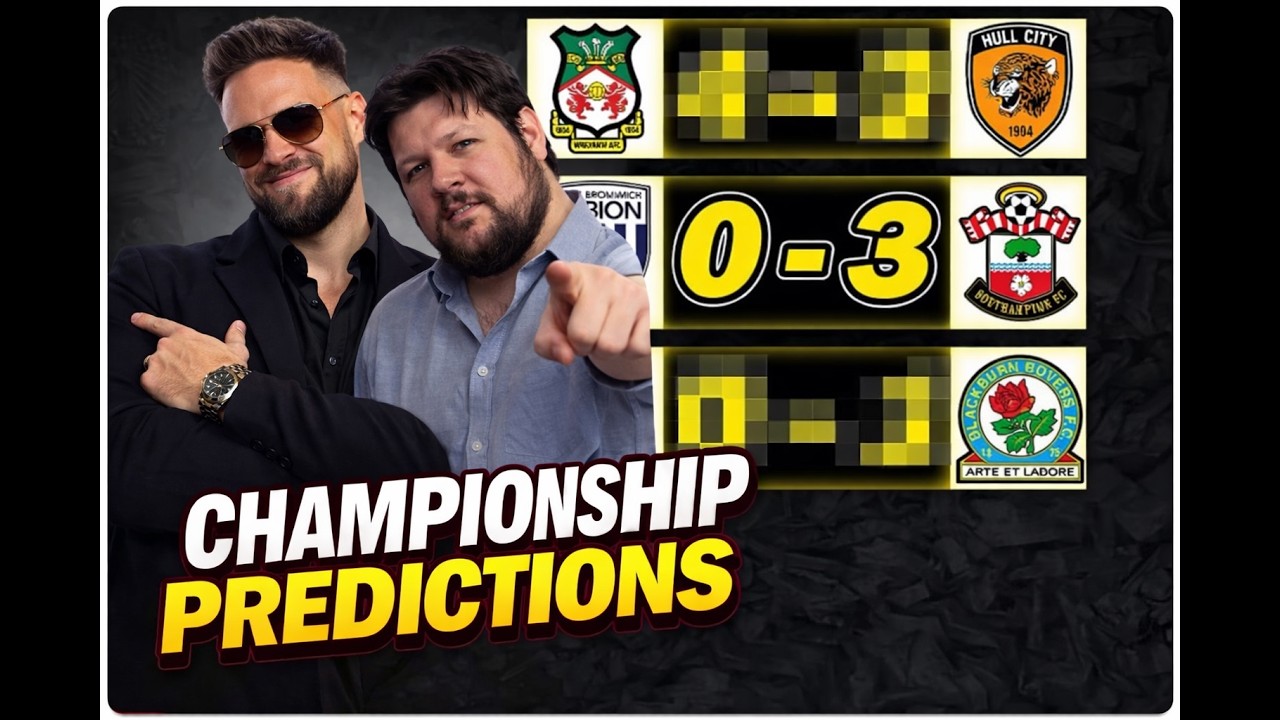 Championship Prdictions Gameweek 37!!