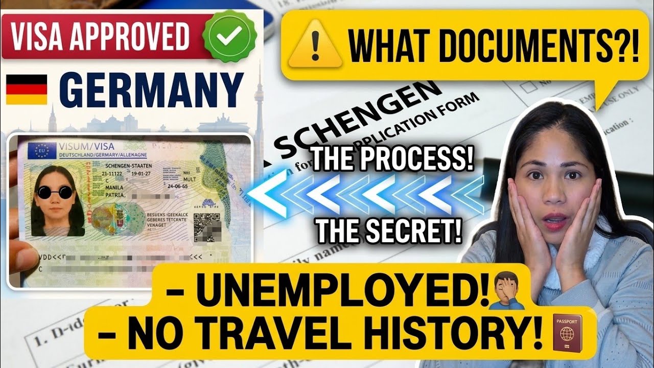 How I got Germany Schengen Visa: Unemployed & NO Travel History! 🇩🇪
