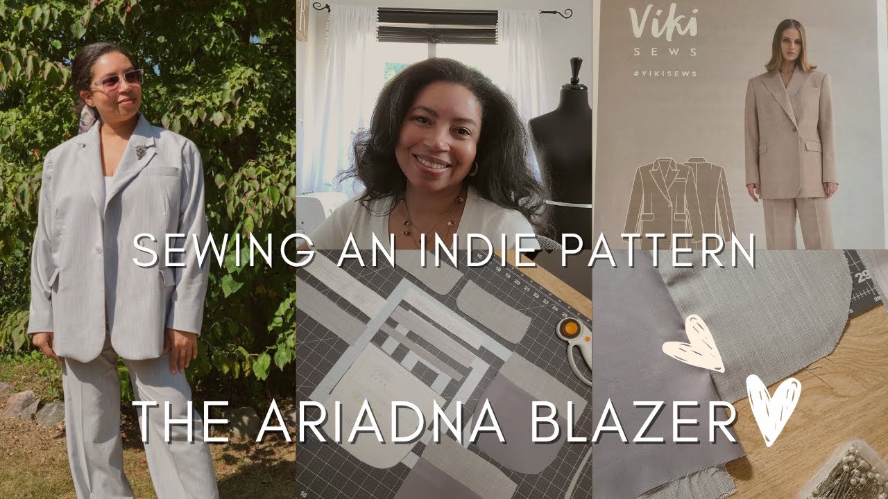 Sewing the Ariadna blazer! Advanced sewing | Viki Sews | Independent pattern designer