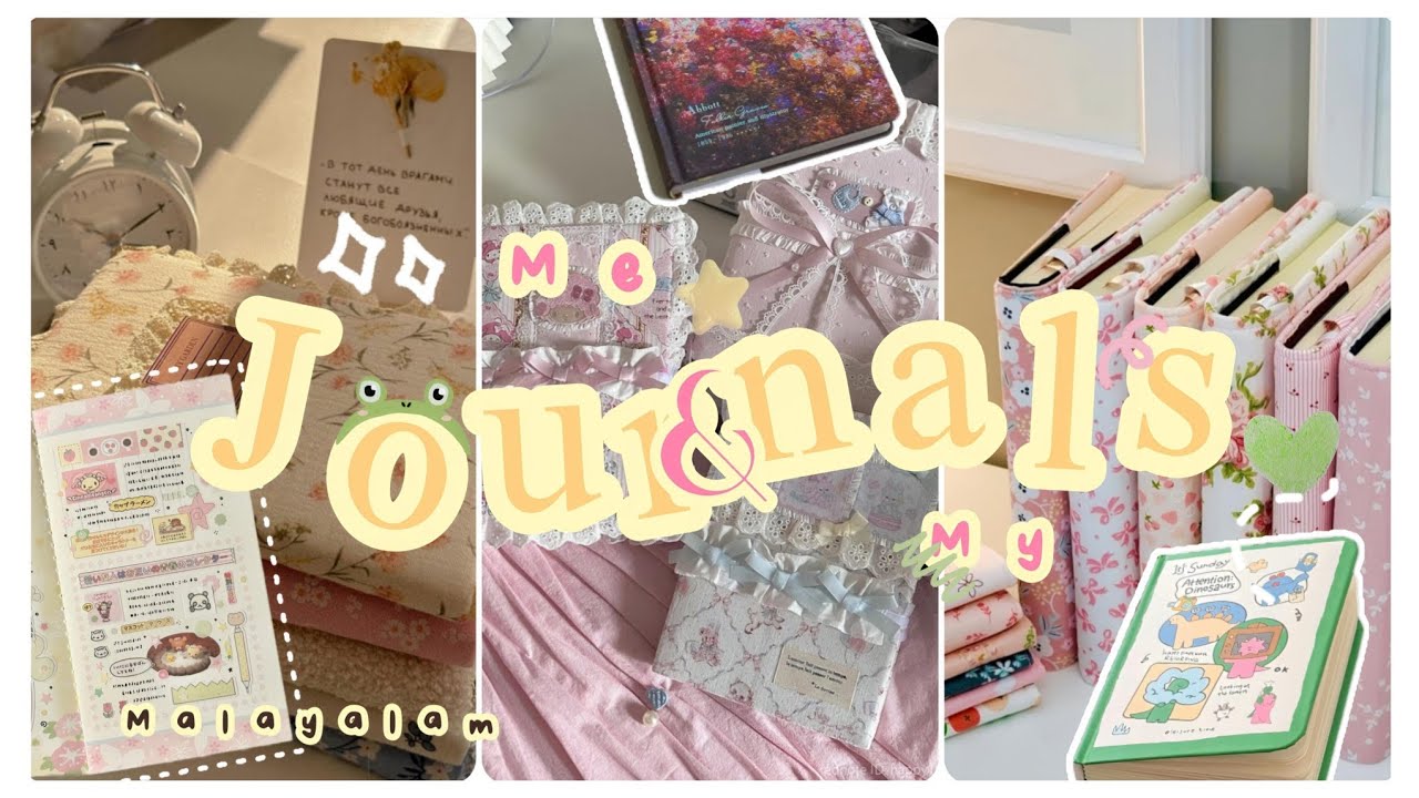 🌷𝗠𝘆 𝗷𝗼𝘂𝗿𝗻𝗮𝗹𝘀 & 𝗱𝗶𝗮𝗿𝗶𝗲𝘀 2026 🎀🍦@Floritaah |malayalam| aesthetic journals | sketch book | kawaii diary
