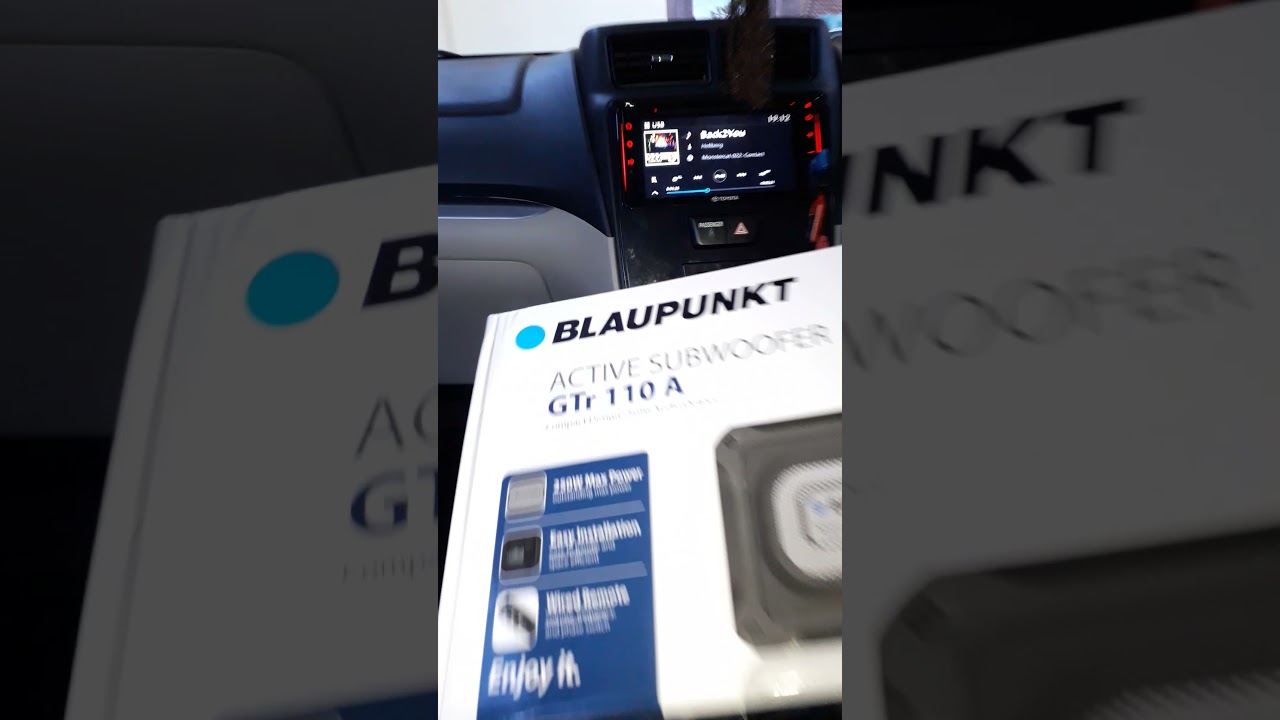 bentuk mini suara menggelegar subwoofer kolong BLAUPUNKT Gtr 110 A