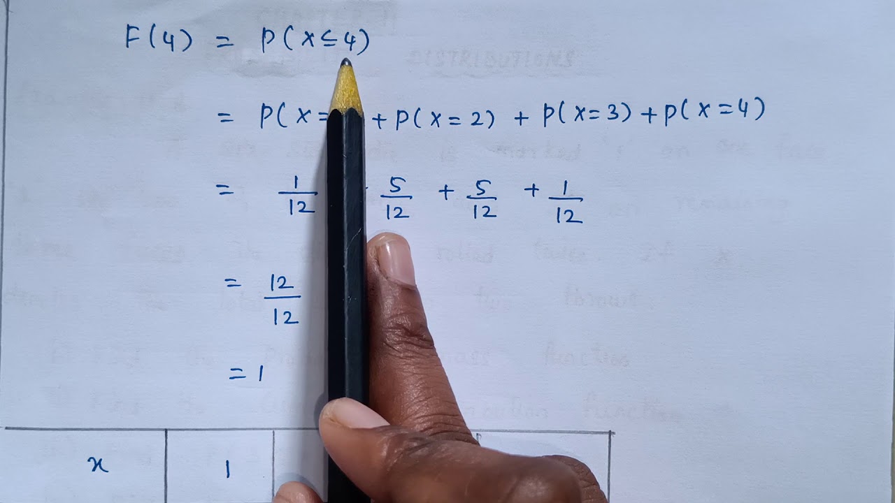 XII-MATHEMATICS, NEW-SYLLABUS,CHAPTER-11, PROBABILITY DISTRIBUTIONS, EXAMPLE:11.7