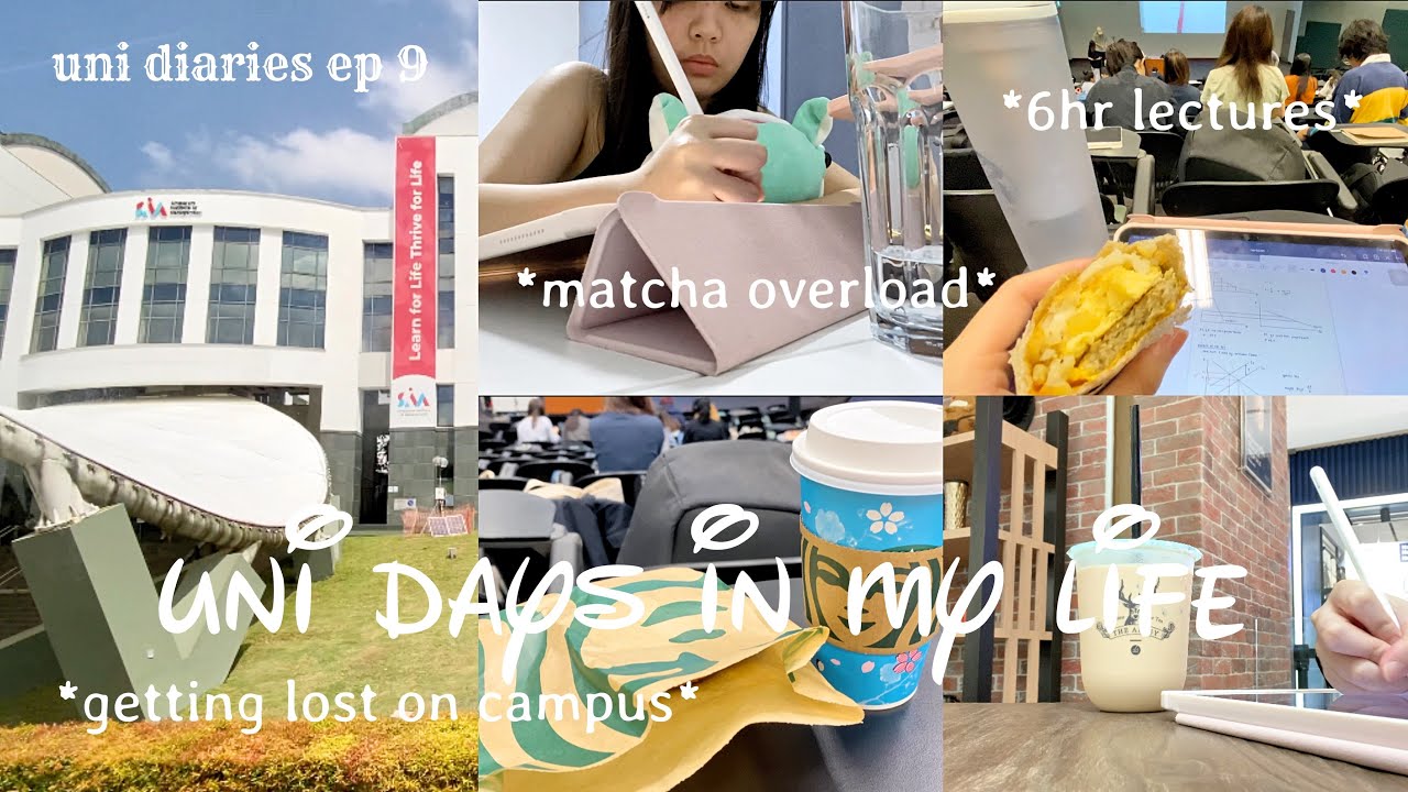 uni days in my life: intense 6hr lectures, getting lost on campus, lots of matcha, romanticising uni
