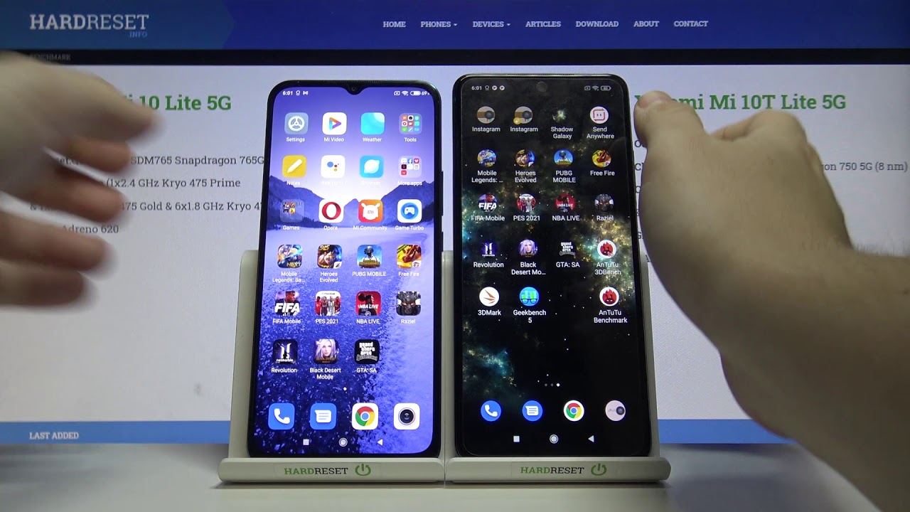 XIAOMI Mi 10 Lite 5G vs XIAOMI Mi 10T Lite Speed Test App – App Performance